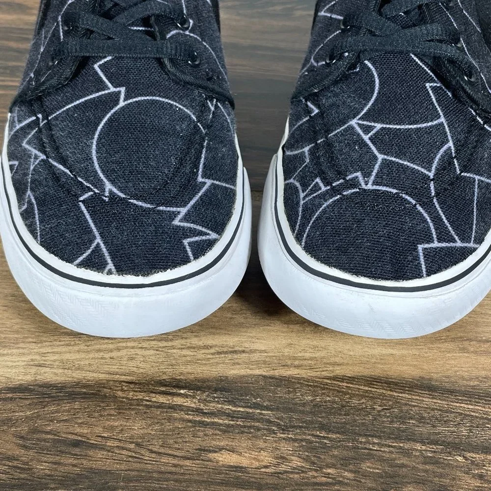 Nike SB Stefan Janoski Youth Boy's Size 3Y Shoes Black Canvas Skate Sneakers